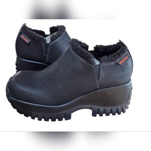 New Rocket Dog Debut Crazy Saddle Fleece Lined Platform Slip Ons